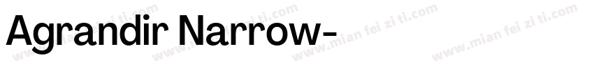 Agrandir Narrow字体转换